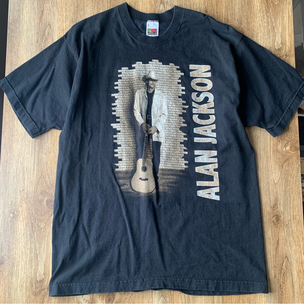 Vintage Alan Jackson Black Graphic T-Shirt